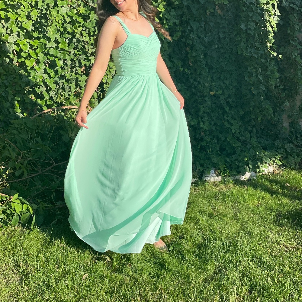 Mint green maxi dress